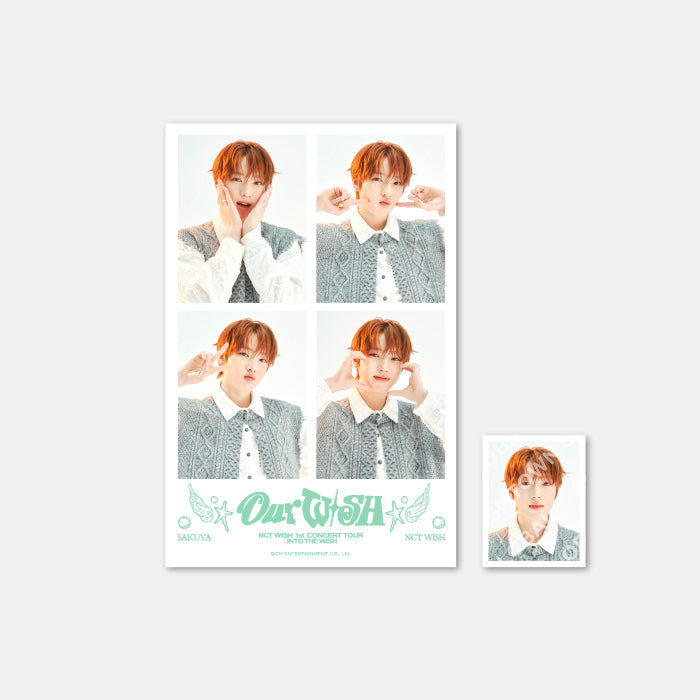 4 CUT + ID PHOTO SET - NCT WISH 1st CONCERT TOUR 'INTO THE WISH : Our WISH' MD