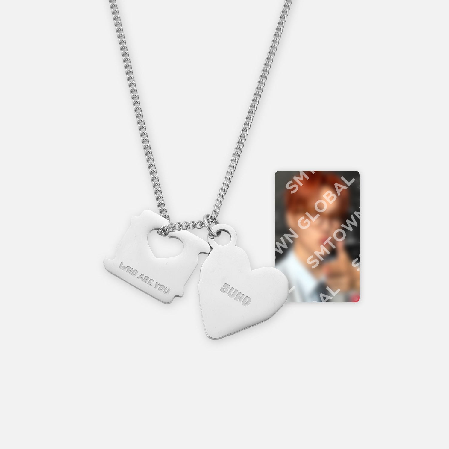 NECKLACE + PHOTO CARD SET - SUHO 'Who Are You - The 4th Mini Album' MD