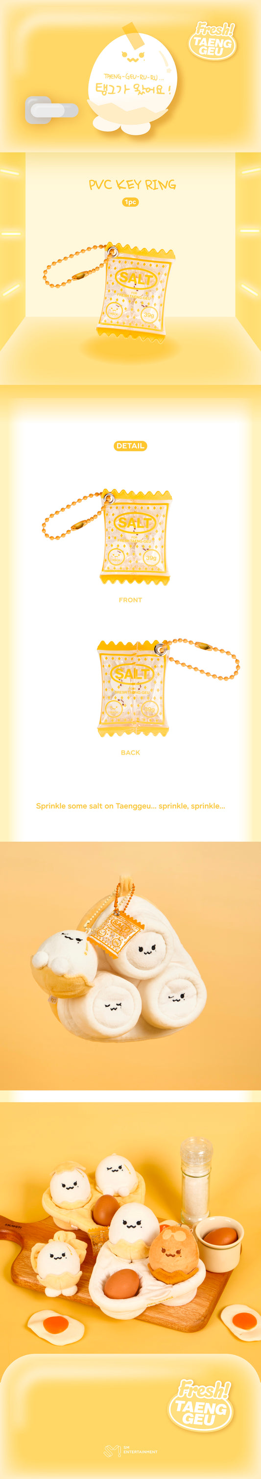 PVC KEY RING - TAEYEON CHARACTER 'TAENG-GEU-RU-RU' MD – SMTOWN GLOBAL