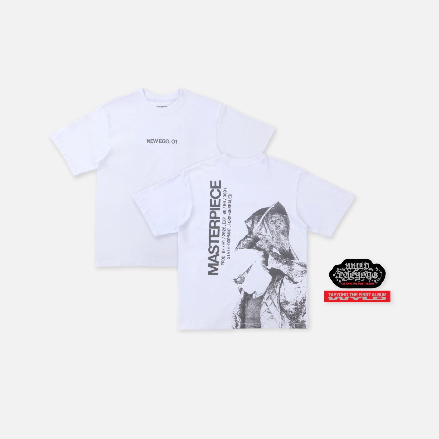T-SHIRT & STICKERS SET  - TAEYONG - The 1st Album 'WYLD'