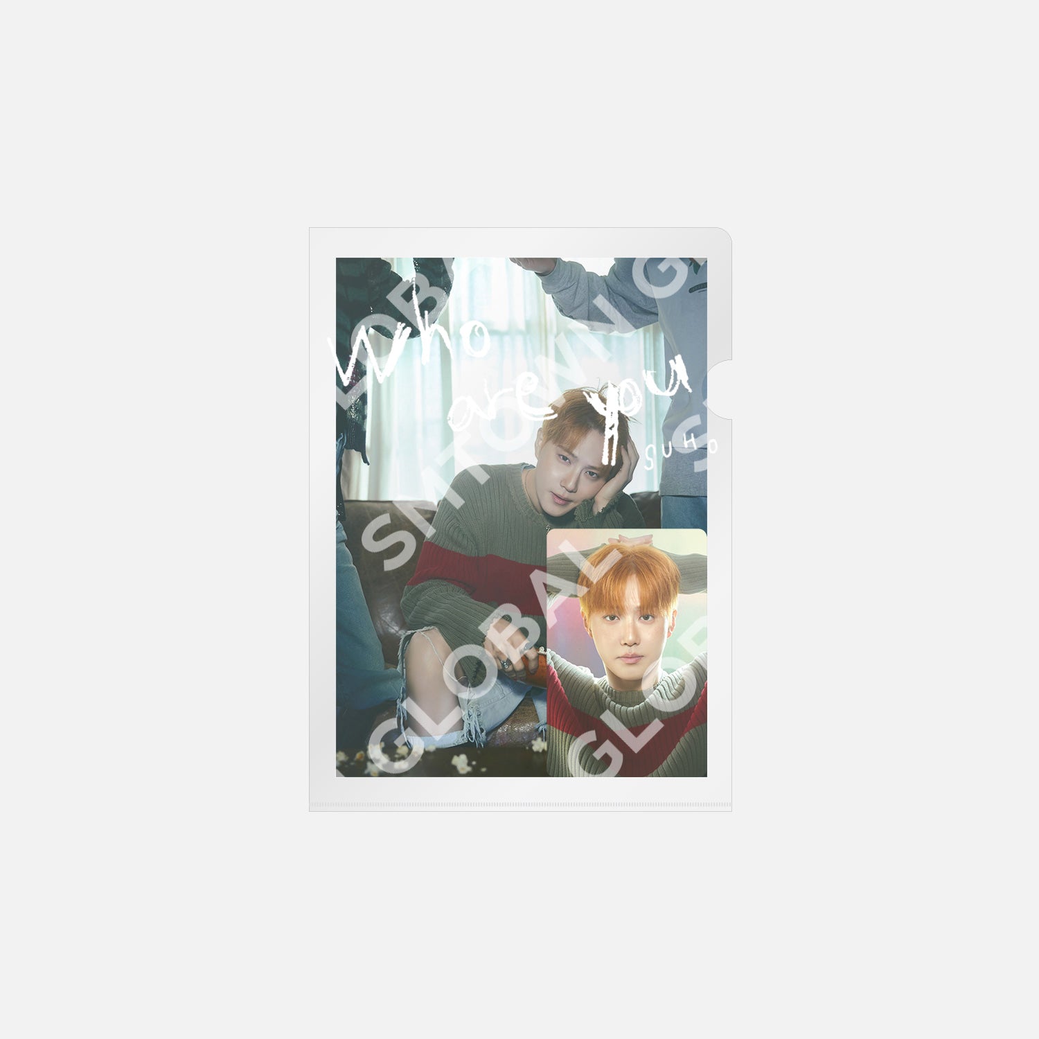 POSTCARD + HOLOGRAM PHOTO CARD SET - SUHO 'Who Are You - The 4th Mini Album' MD