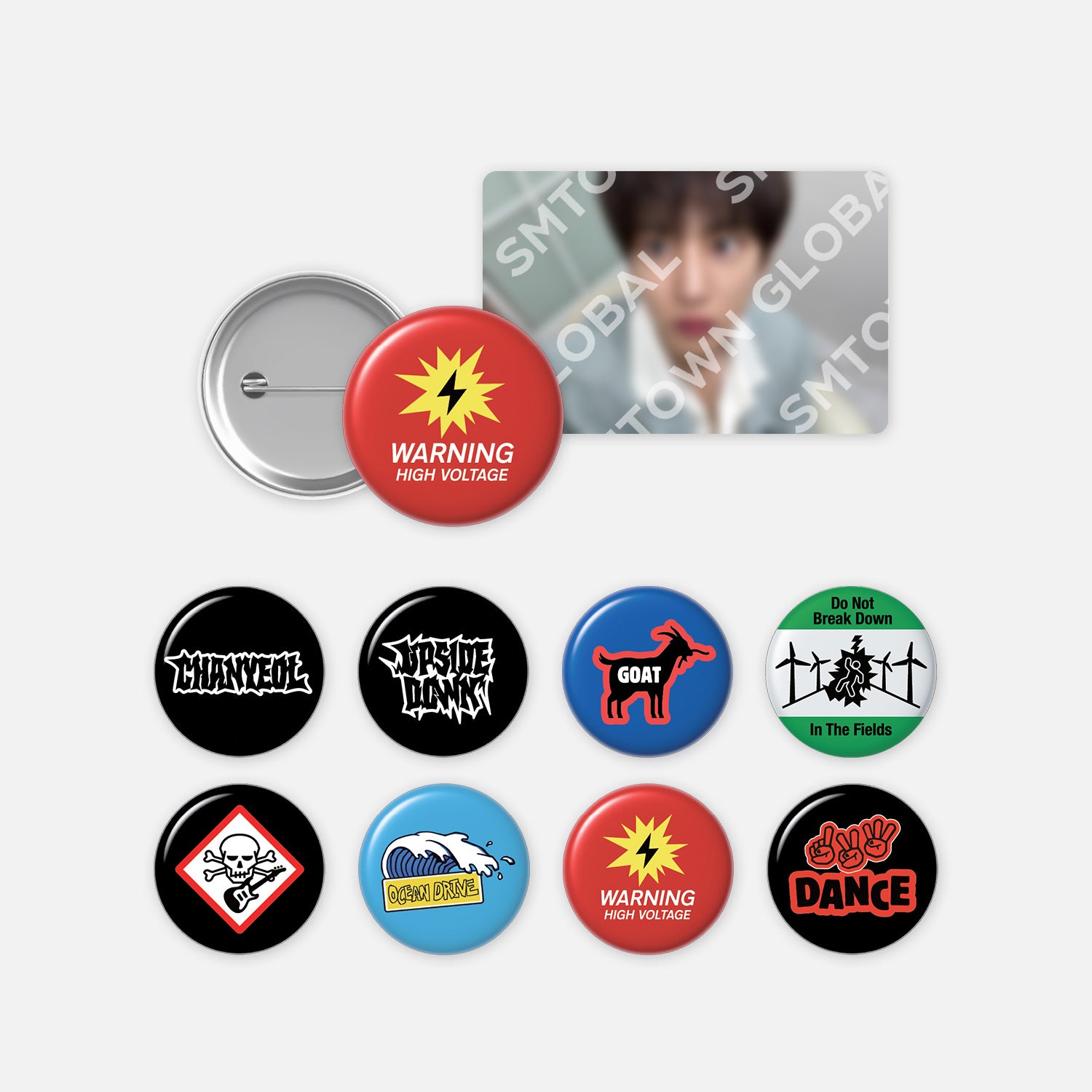 PIN BUTTON SET - The 2nd Mini Album 'Upside Down'
