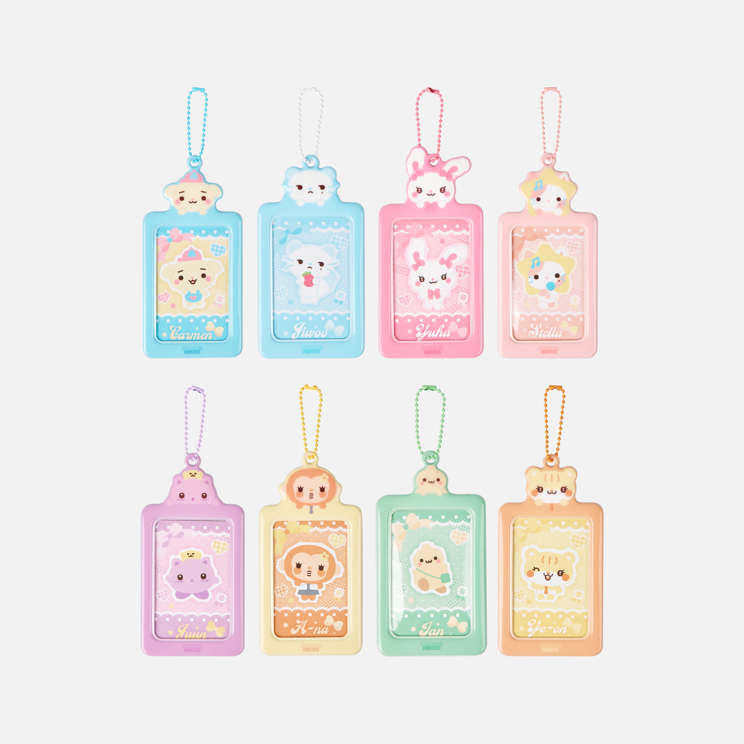 CHARACTER PHOTO CARD HOLDER SET - 2026 Hearts2Hearts FANMEETING HEARTS 2 HOUSE MD