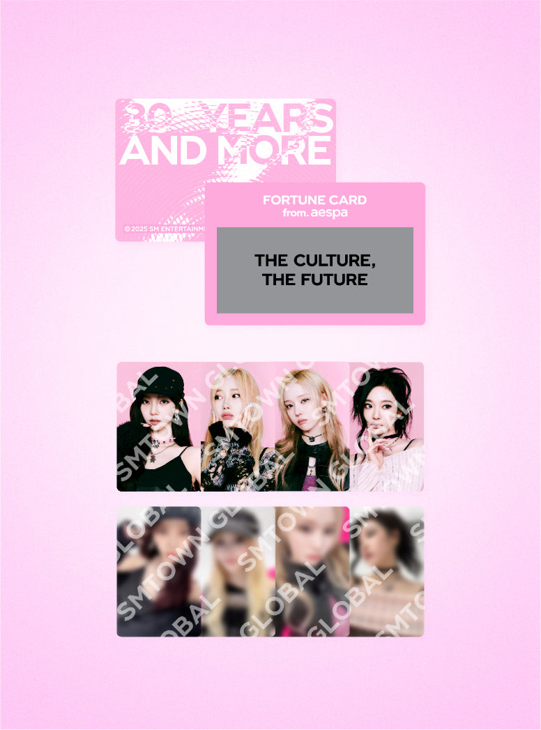 FORTUNE SCRATCH CARD SET_aespa - SMTOWN LIVE 2025 MD