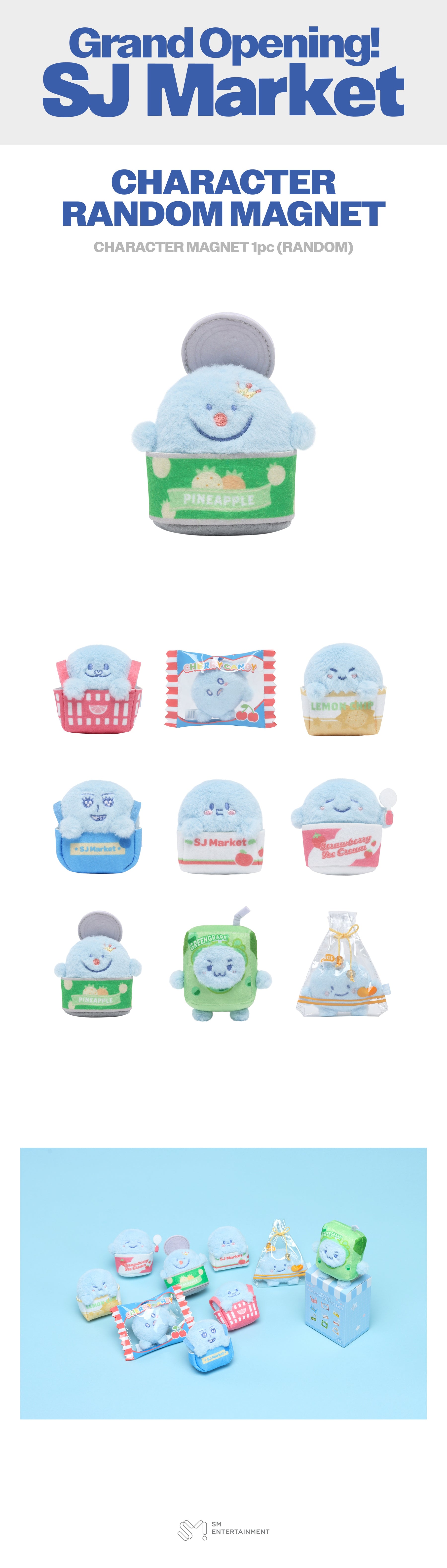 CHARACTER RANDOM MAGNET - GRAND OPENING! SJ MARKET MD – SMTOWN GLOBAL