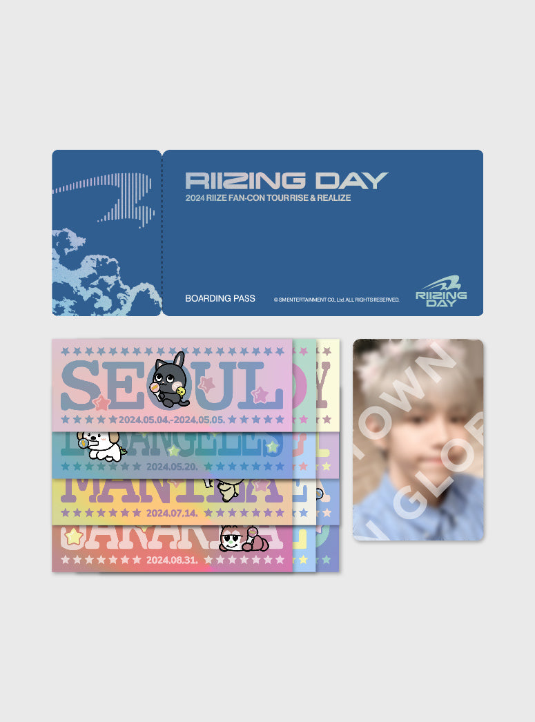 BOARDING PASS SET - 2024 RIIZE FAN-CON 'RIIZING DAY' FINALE MD