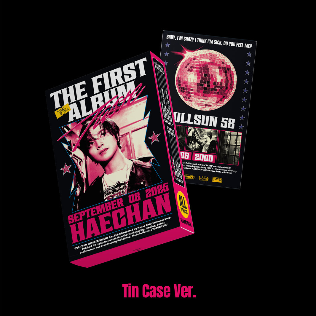HAECHAN TASTE 1st Album – Tin Case Ver, 2 Mini CD, Photobook, Pin Badge E Photocard, Edizione Limitata Coreana, HANTEO Certificato
