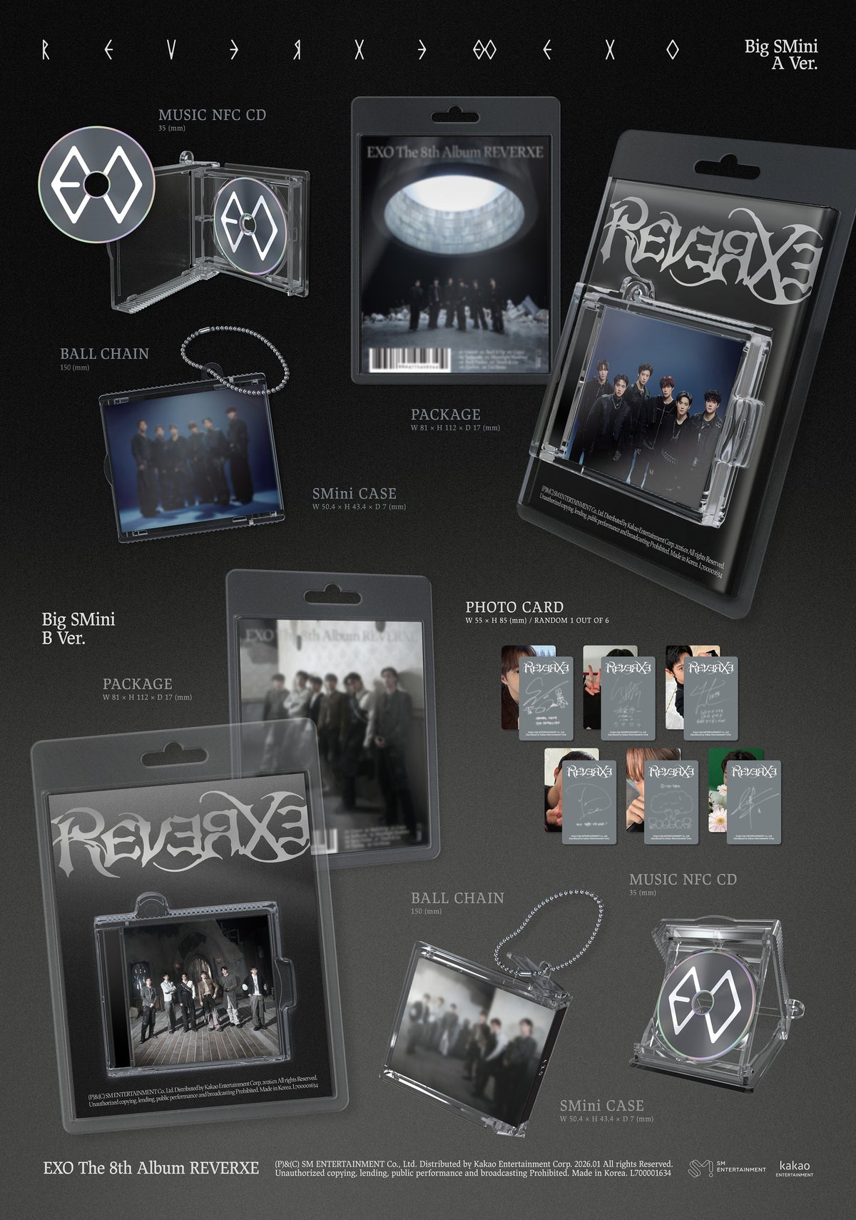 EXO - The 8th Album 'REVERXE' (Big SMini Ver.)(SMART ALBUM) – SMTOWN GLOBAL