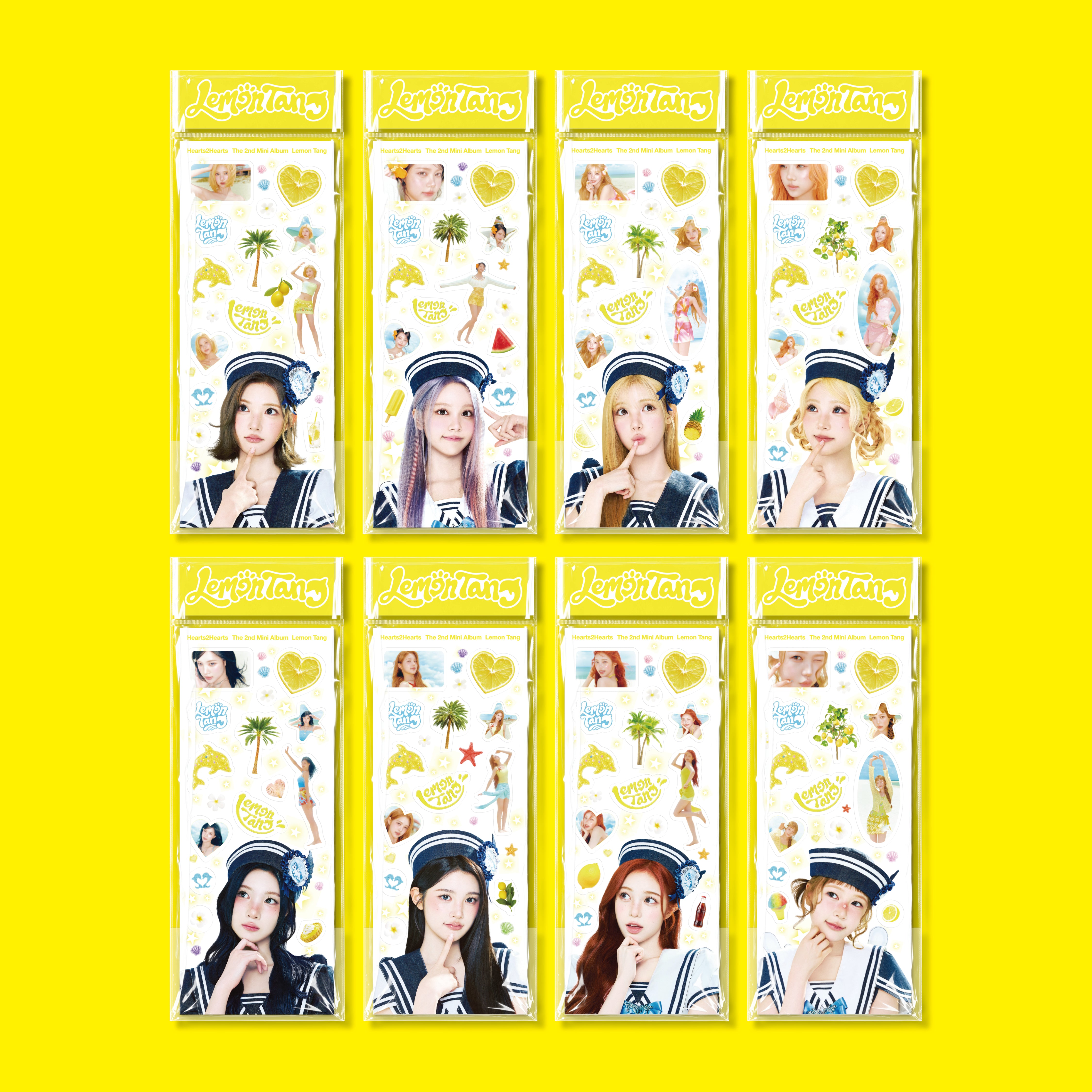 Hearts2Hearts - The 2nd Mini Album 'Lemon Tang' (Sticker Ver.)(SMART ALBUM) - SET