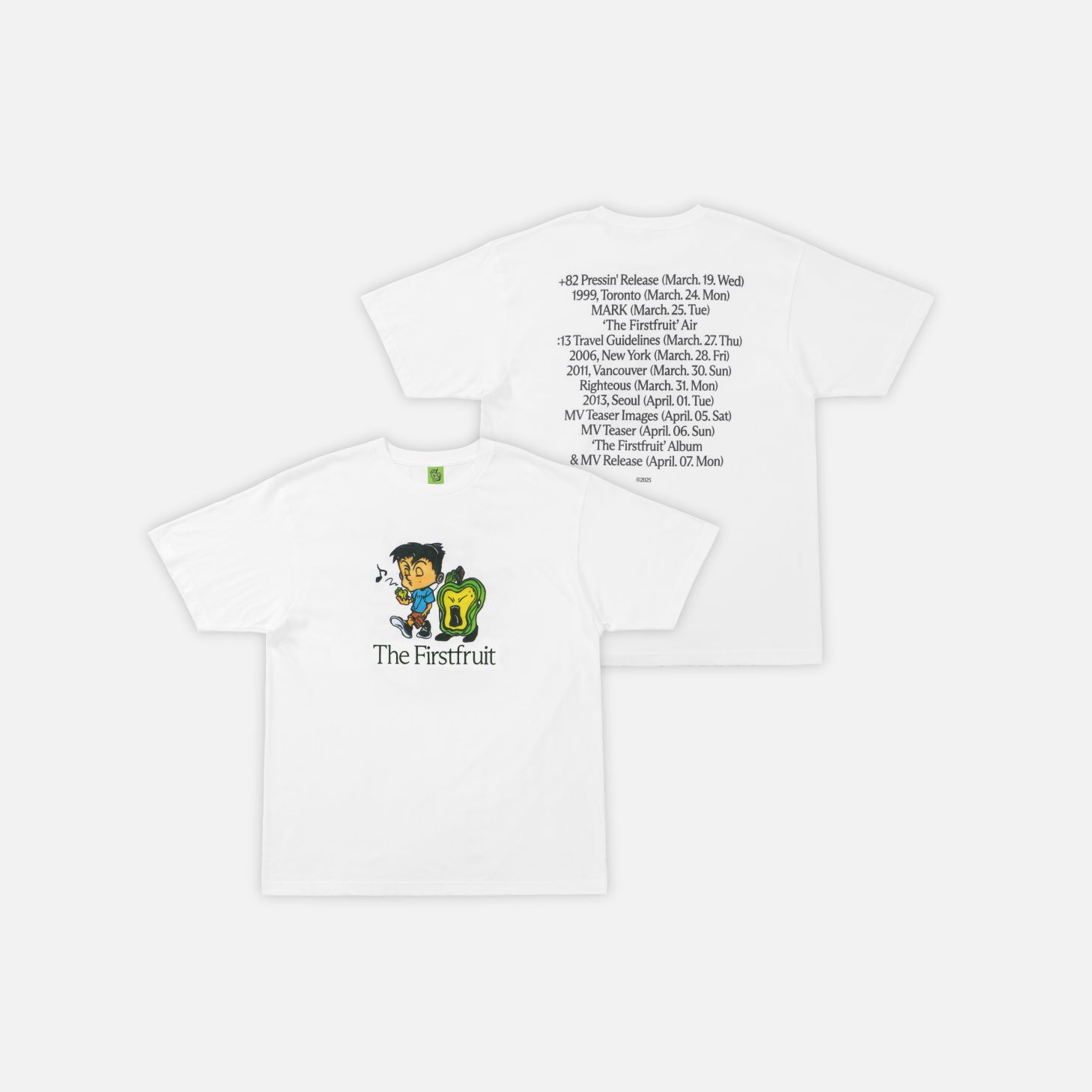 TIMETABLE T-SHIRT - The 1st Album 'The Firstfruit'